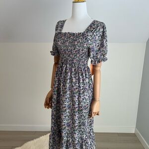 Floral Smocked Dress